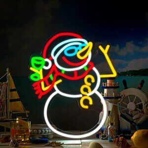 Christmas in July Neon Sign Led Candy Dimmable Light Up Sign for Party Kids